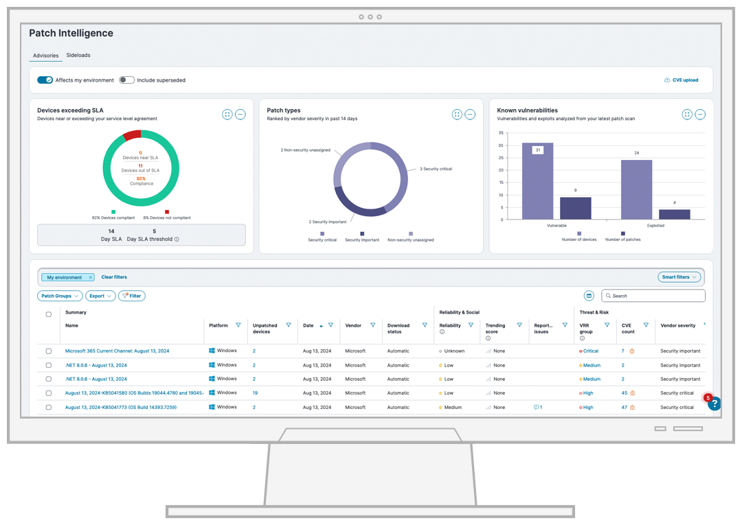 Imagen software Ivanti Neurons for Patch Management