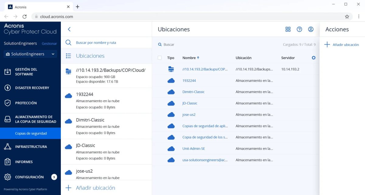 Software Acronis Cyber Protect Cloud