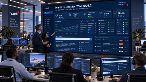 Desarrolladores presentando Ivanti Neurons for ITSM 2026.2